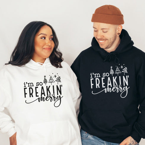 C & Win Sports I'm So freakin' Merry Hoodie - C & Win Sports